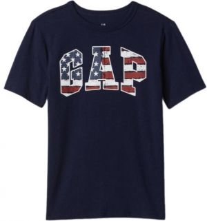 GAP AMERICANA Chlapčenské tričko, čierna, veľkosť