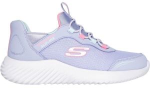 Skechers BOUNDER - SIMPLE CUTE Dievčenská vychádzková obuv, fialová, veľkosť