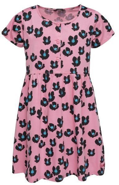 Lewro MIKAELA Dievčenské šaty s krátkym rukávom, ružová, veľkosť 152-158