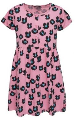 Lewro MIKAELA Dievčenské šaty s krátkym rukávom, ružová, veľkosť 152-158