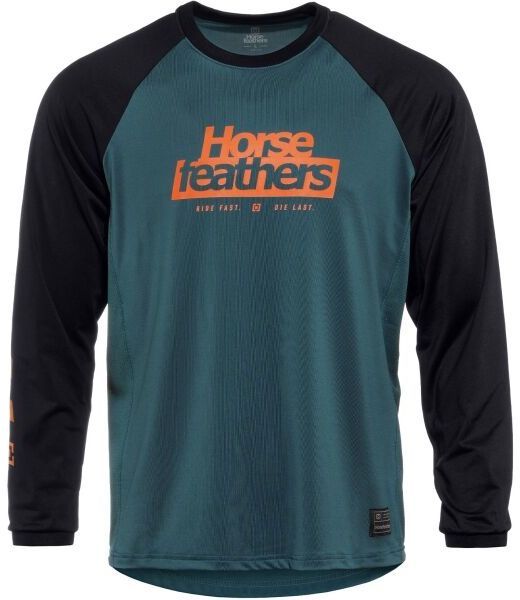 Horsefeathers SPIKE LS Pánsky cyklistický dres, tmavo modrá, veľkosť