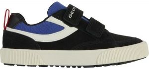 Geox J ALPHABEET Chlapčenské voľnočasové topánky, čierna, veľkosť