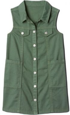 GAP BABY Dievčenské šaty, khaki, veľkosť