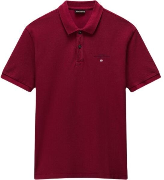 Napapijri ELBAS Pánske polo tričko, vínová, veľkosť