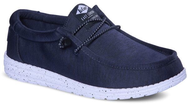 Lee Cooper CANVAS Pánske mokasíny, tmavo modrá, veľkosť