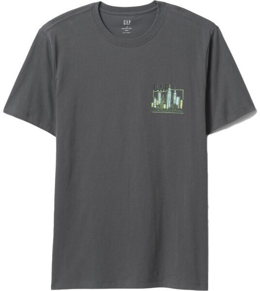 GAP NEW YORK CITY Pánske tričko, tmavo sivá, veľkosť
