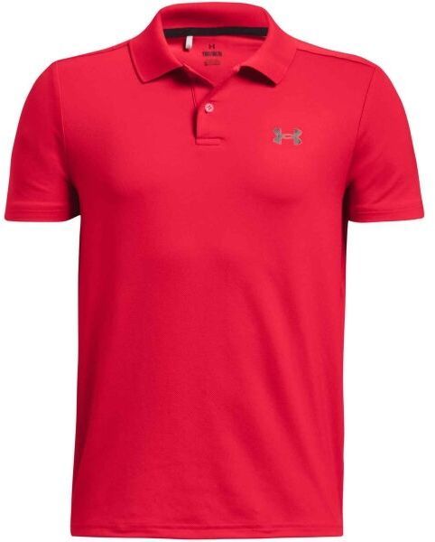 Under Armour PERFORMANCE POLO Chlapčenské polo tričko, červená, veľkosť XL