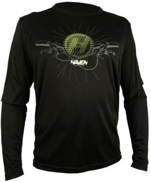 HAVEN NAVAHO II LONG Pánsky voľný cyklistický dres, čierna, veľkosť