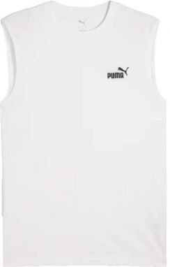 Puma ESSENTIALS NO 1 LOGO SLEVEIESS TEE Pánske tielko, biela, veľkosť
