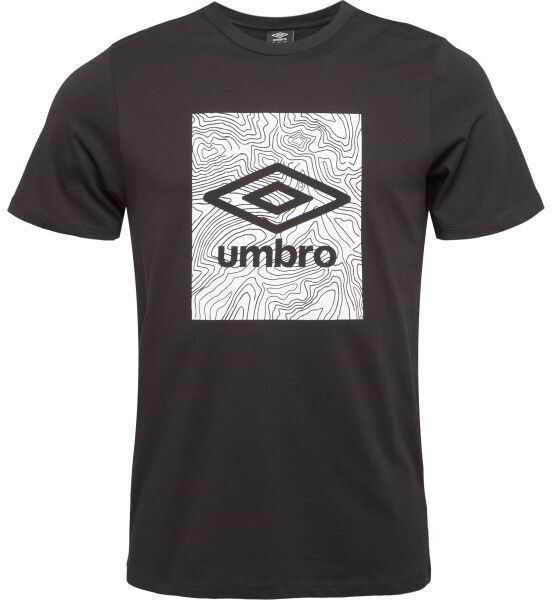 Umbro GEO GRAPHIC TEE Pánske tričko, čierna, veľkosť