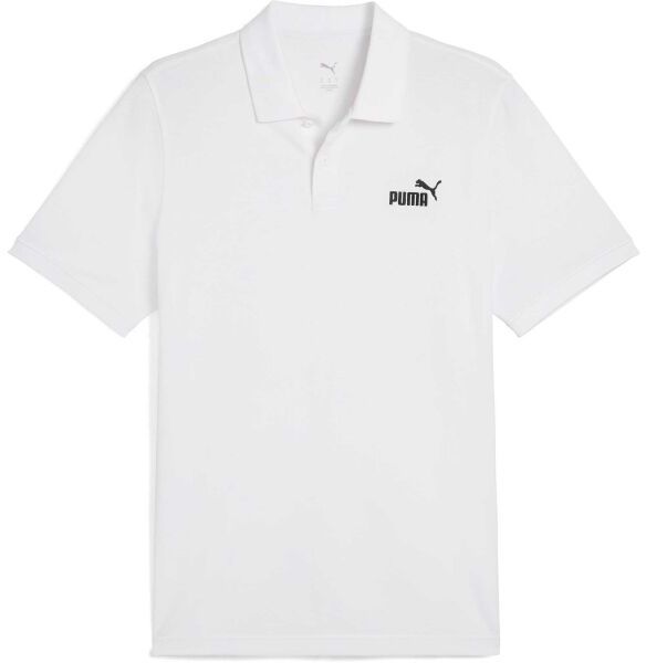 Puma ESSENTIALS NO 1.LOGO PIQUE POLO Pánske polo tričko, biela, veľkosť