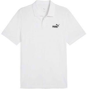 Puma ESSENTIALS NO 1.LOGO PIQUE POLO Pánske polo tričko, biela, veľkosť