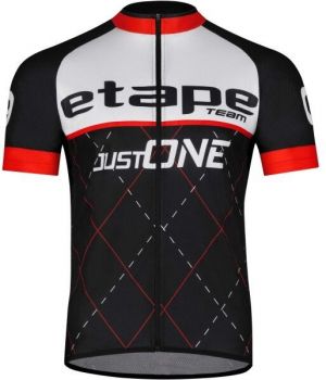 Etape TEAM Pánsky cyklistický dres, čierna, veľkosť