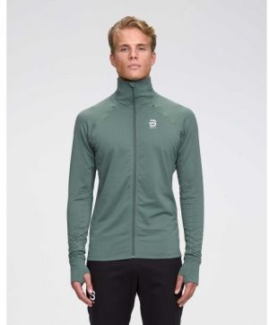 Daehlie FULL ZIP DAVOS Pánska športová mikina, tmavo zelená, veľkosť