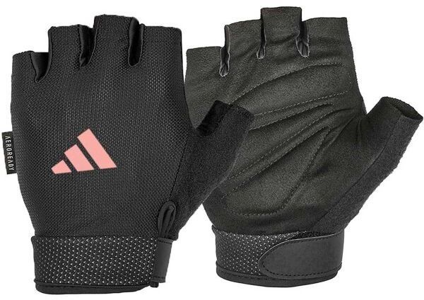 adidas ESSENTIAL ADJUSTABLE GLOVES W Dámske rukavice na posilňovanie, čierna, veľkosť