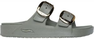 Skechers ARCH FIT CALI BREEZE 2.0 - GOLD STAR Dámske šľapky, sivá, veľkosť