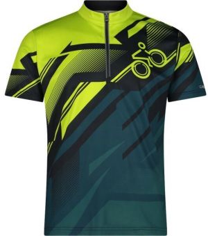 CMP MAN T-SHIRT FREEBIKE Pánsky cyklistický dres, tmavo zelená, veľkosť