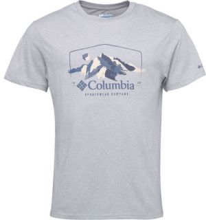 Columbia PATH LAKE GRAPHIC TEE II Pánske tričko, sivá, veľkosť