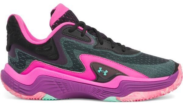 Under Armour SPAWN 7 Unisex basketbalové topánky, čierna, veľkosť 40.5