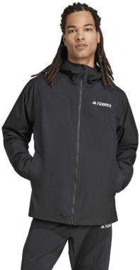 adidas TERREX MULTY 2L RAIN JACKET Pánska outdoorová bunda, čierna, veľkosť XXL