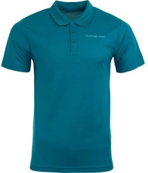ALPINE PRO SEDRUN Pánske polo tričko, modrá, veľkosť