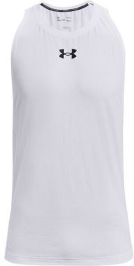 Under Armour BASELINE Pánske tielko na basketbal, biela, veľkosť