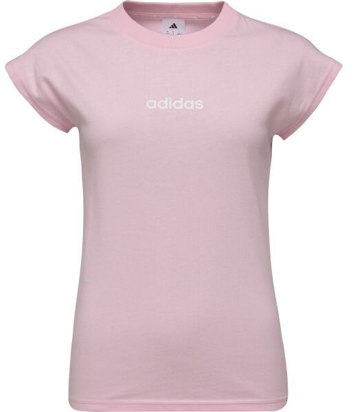 adidas ESSENTIALS LINEAR SINGLE Dámske tričko, ružová, veľkosť