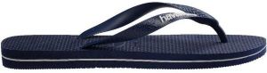 HAVAIANAS RUBBER LOGO FILETE Pánske žabky, tmavo modrá, veľkosť 41/42