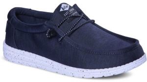 Lee Cooper CANVAS Pánske mokasíny, tmavo modrá, veľkosť