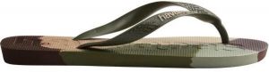 HAVAIANAS TOP LOGO MANIA COLORS II Unisex žabky, khaki, veľkosť 41/42