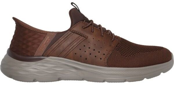 Skechers GARNER - NEWICK Pánska vychádzková obuv, hnedá, veľkosť