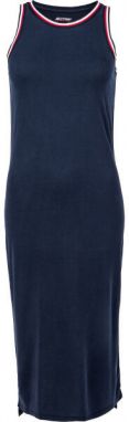 Tommy Hilfiger STRIPE TAPE MODAL DRESS MIDI Dámske šaty, tmavo modrá, veľkosť