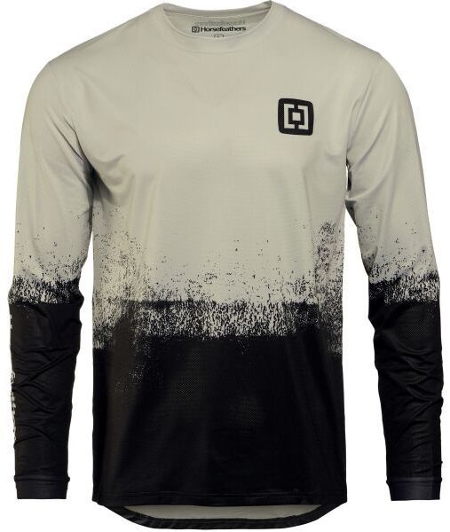 Horsefeathers QUANTUM LS Pánsky cyklodres, čierna, veľkosť