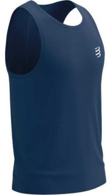 Compressport PERFORMANCE SINGLET M Pánske bežecké tielko, tmavo modrá, veľkosť