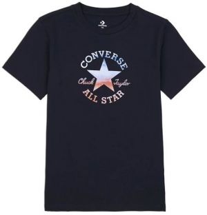 Converse STANDARD FIT CENTER STAR CHEV Unisex tričko, čierna, veľkosť