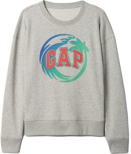 GAP FRAN LOGO Detská mikina, sivá, veľkosť