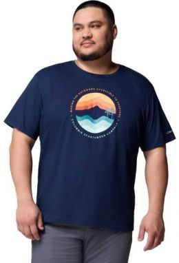 Columbia PATH LAKE GRAPHIC TEE II Pánske tričko, tmavo modrá, veľkosť