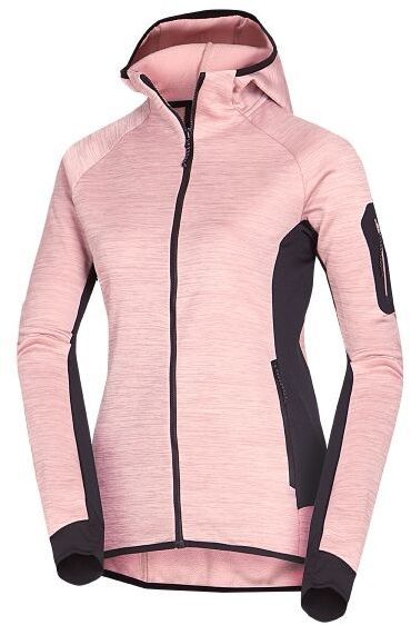 Northfinder COLEEN Dámsky fleecový sveter, ružová, veľkosť