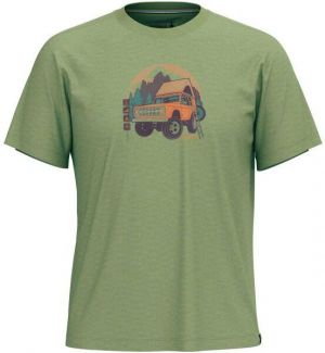 Smartwool LONG WEEKEND SHORT SLEEVE GRAPHIC TEE Pánske tričko, zelená, veľkosť