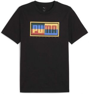 Puma GRAPHIC PUMA GOX TEE Pánske tričko, čierna, veľkosť