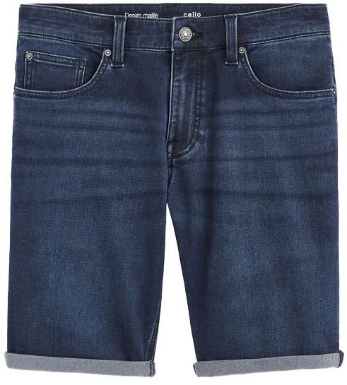 CELIO BOKNITBM Pánske džínsové kraťasy, tmavo modrá, veľkosť