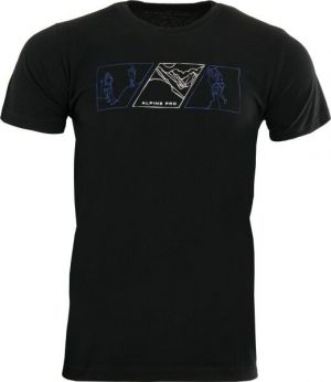 ALPINE PRO MERES Pánske tričko, čierna, veľkosť
