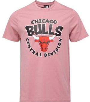 New Era CHICAGO BULLS NBA BUBBLE WORDMARK Pánske tričko, ružová, veľkosť