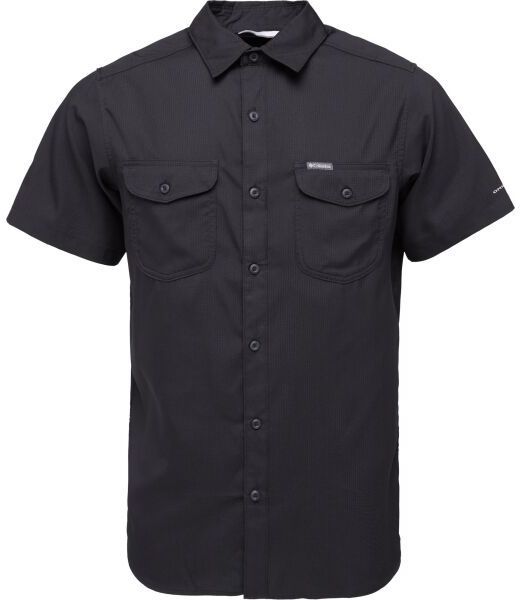 Columbia UNTILIZER™ II SOLID SHORT SLEEVE SHIRT Pánska košeľa, čierna, veľkosť