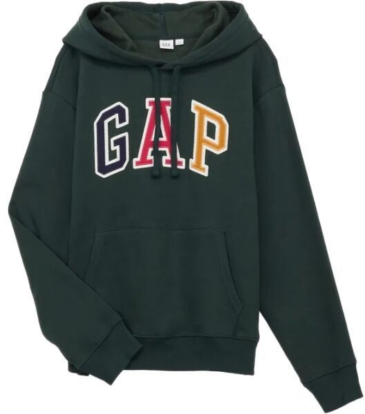 GAP LOGO Dámska mikina, tmavo zelená, veľkosť