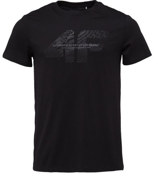 4F TSHIRT MEN Pánske tričko, čierna, veľkosť