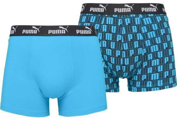 Puma MEN CAT LOGO PRINT BOXER 2P Pánske boxerky, tmavo modrá, veľkosť