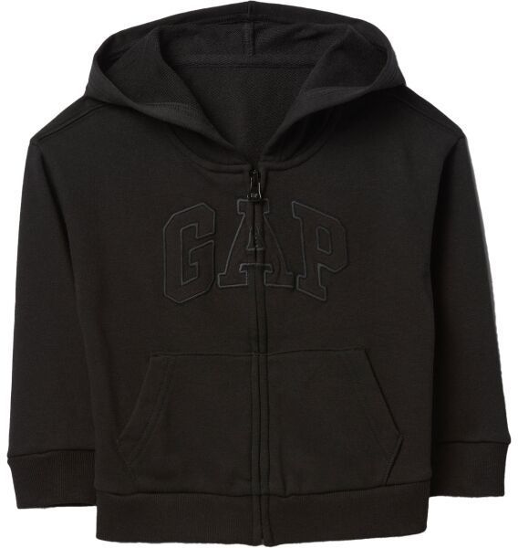 GAP V-FRCH LOGO Chlapčenská mikina, čierna, veľkosť 2Y