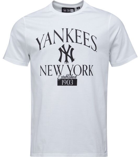 New Era NEW YORK YANKESS MLB ARCH WOODMARK Pánske tričko, biela, veľkosť