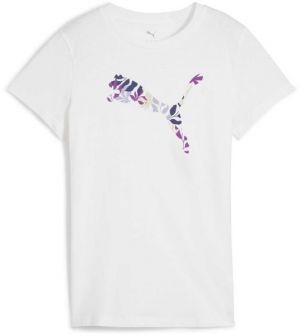 Puma GRAPHICS FLORAL CAT LOO TEE Dámske tričko, biela, veľkosť